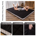 Maxyoyo Futon Mattress, Padded Japanese Floor Mattress Quilted Bed Mattress Topper, Extra Thick Folding Sleeping Pad Breathable