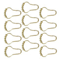 CALANDIS 12x Shower Curtain Rings Drapery Hooks Bathroom Shower Curtain Hooks Style C | 12 Shower Curtain Hooks