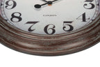 Monarch Specialties I 9049 Clocks, 20' Round, Wall Clock, Antique Brown, Transitional
