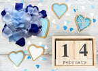Allheartdesires Mixed Blue And White Artificial Silk Flower Rose Petals For Wedding Aisle Decorations Flower Girl Scatter Petals