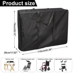 Extra Large Outside Folding Chair Storage Bag With Zipper And Handles, 600D Folding Chair Carry Bag For Zero Gravity Chair Cover, Portable Folding Lounge Chair Carrying Bags, 43' L X 11' W X 29' H