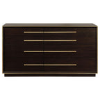 Coaster Home Furnishings Durango Contemporary 70-inch 8-Drawer Bedroom Dresser Clothing Storage Cabinet Wide Chest of Drawers Organizer Unit Smoked Peppercorn 223263