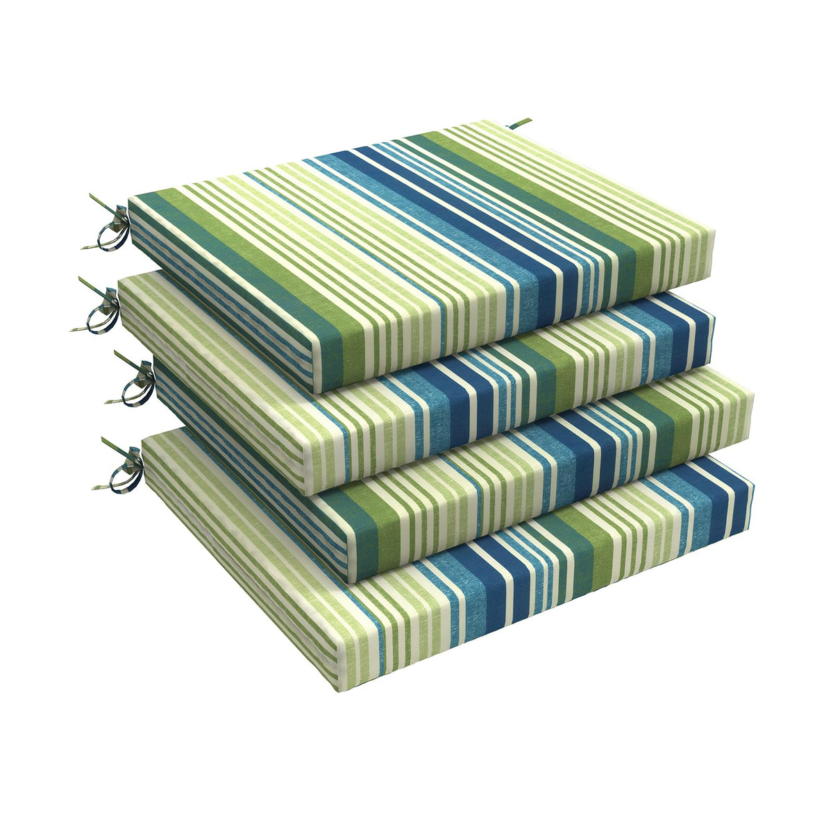 Lvtxiii Outdoor Seat Cushions Set Of 4 Square Corner Chair Cushions With Ties, Patio Chair Pads For Home Office And Patio Garden