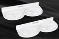 JAGGER JAG363 Wall Mounted Unbreakable Double Soap Dish, Material  ABS with Fittings [ Pack of 2 ] (ABS [ Round ], 2)