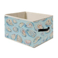 FITIE Sky Blue Coastal Beach Ocean Oyster Storage Basket with Handles