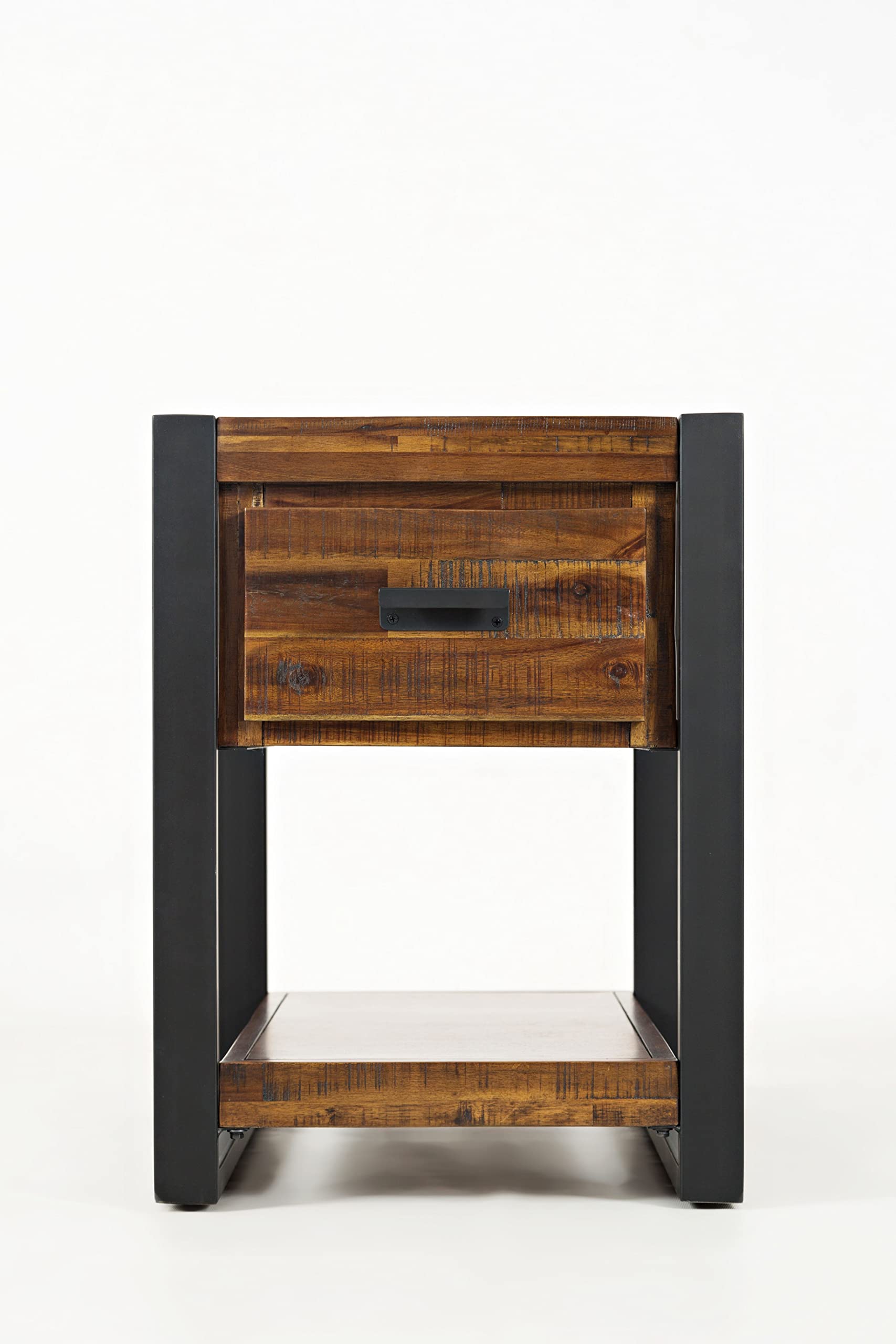 Loftworks Modern Acacia Chairside Table with Drawer