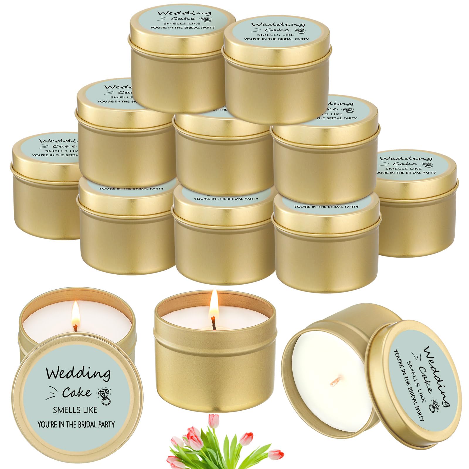 Conelist 8 Pcs Bridesmaid Proposal Gifts Smells Like Youre in The Bridal Party Candles Bridesmaid Gifts Natural Soy Wax Candles