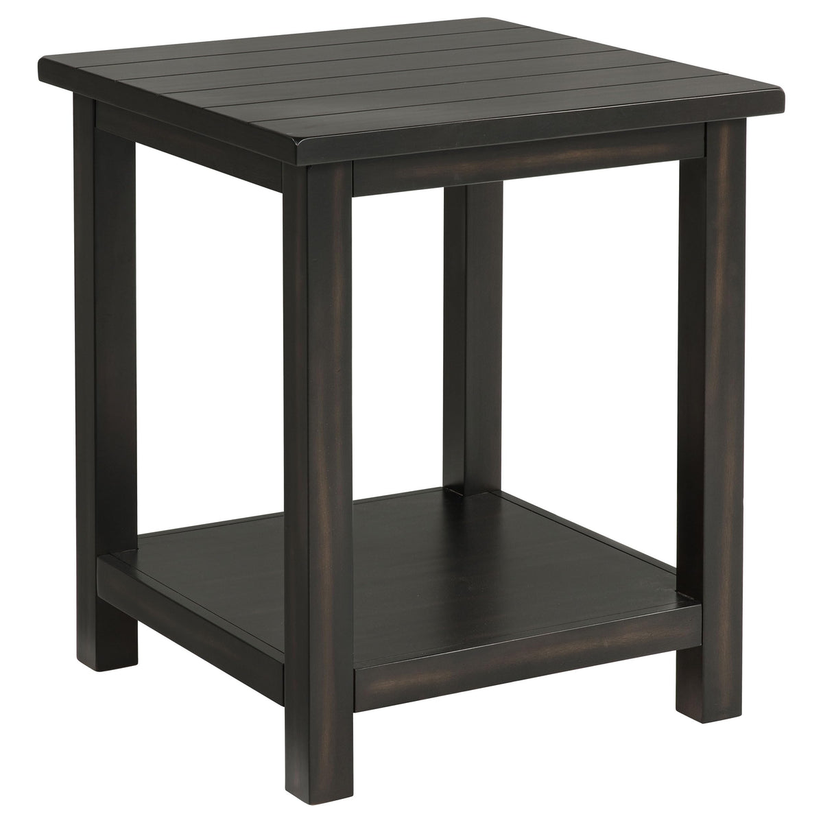 Coaster Home Furnishings Payne Wood End Table with Shelf Java