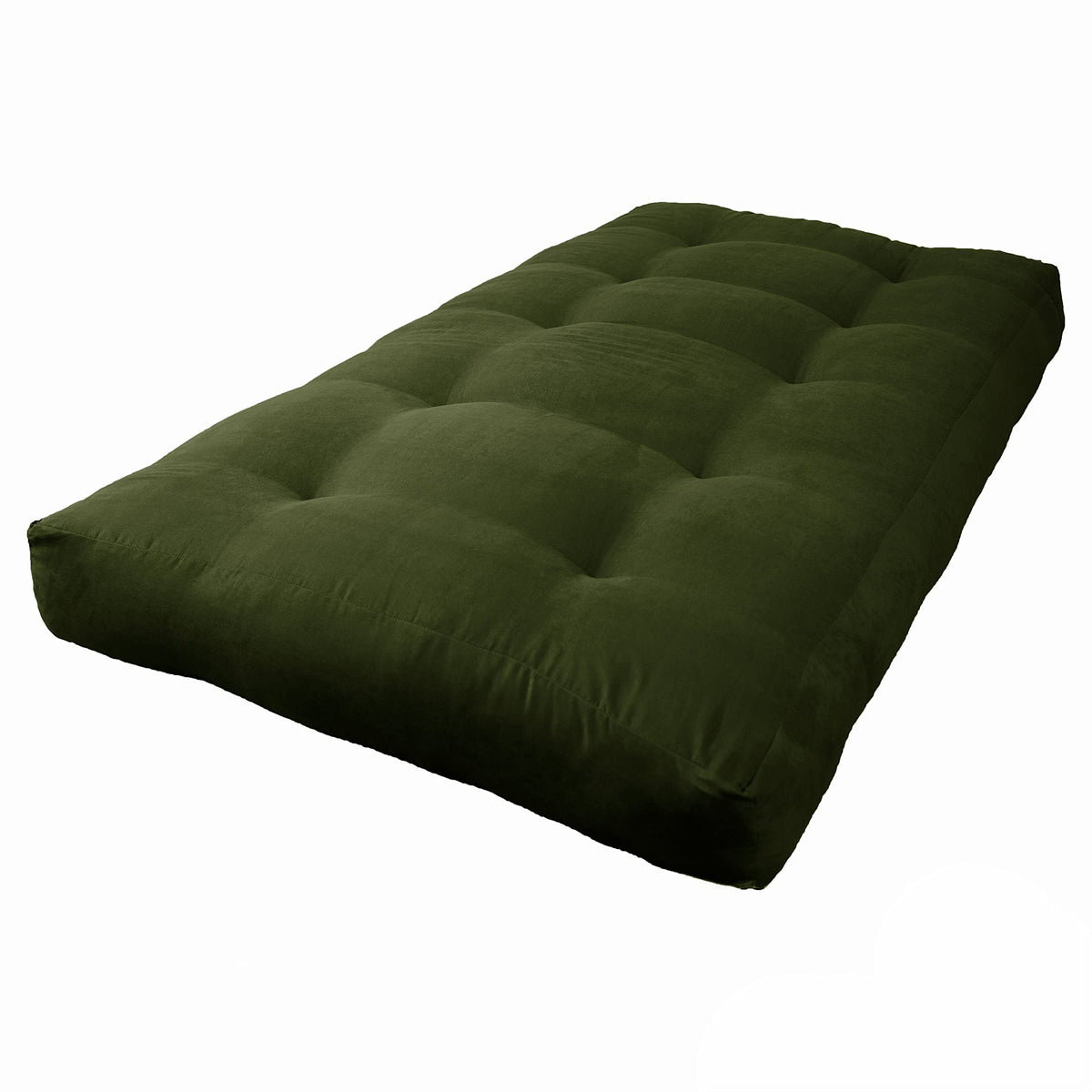 Blazing Needles Vitality 8&quot; Microsuede Futon Mattress, Twin, Hunter Green