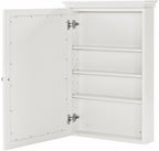 Crosley Furniture Lydia Wall Mounted Bathroom Mirror and Medicine Cabinet, White