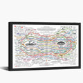 Healing Web Poster Natural Remedies Chart Print The Healing Web Holistic Health Map Poster Canvas Wall Art Mental Health Posters