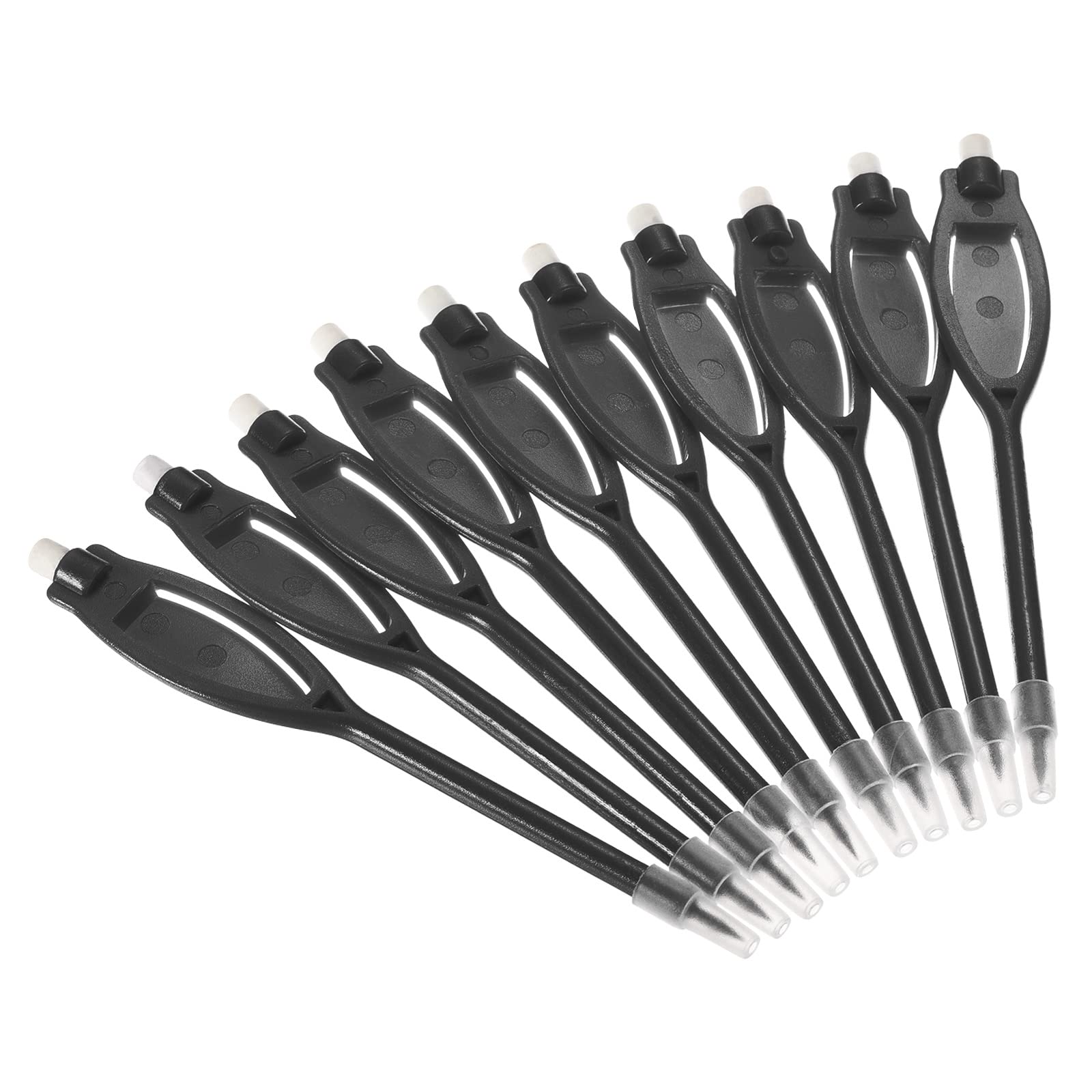Patikil Golf Scoring Pencils With Eraser, 30 Pack Rectangle Clip Plastic 2H Marker Pens For Sport Games Meeting, Black