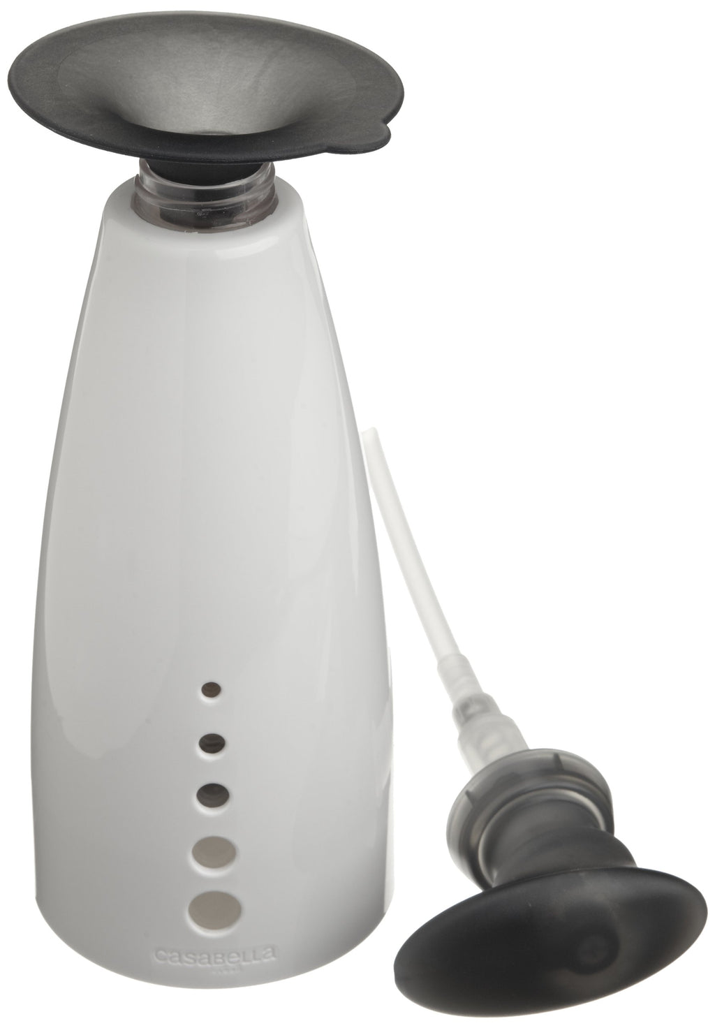 Casabella Sink Sider 14-oz. Soap Pump Bottle with Funnel, Gray/White, Model 50106