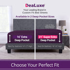 Full Size Sheet Sets - Deep Pocket Full Size Sheets Set - 4 Piece Set With 21    Extra Deep Pocket Fitted Sheet, Oversized Flat
