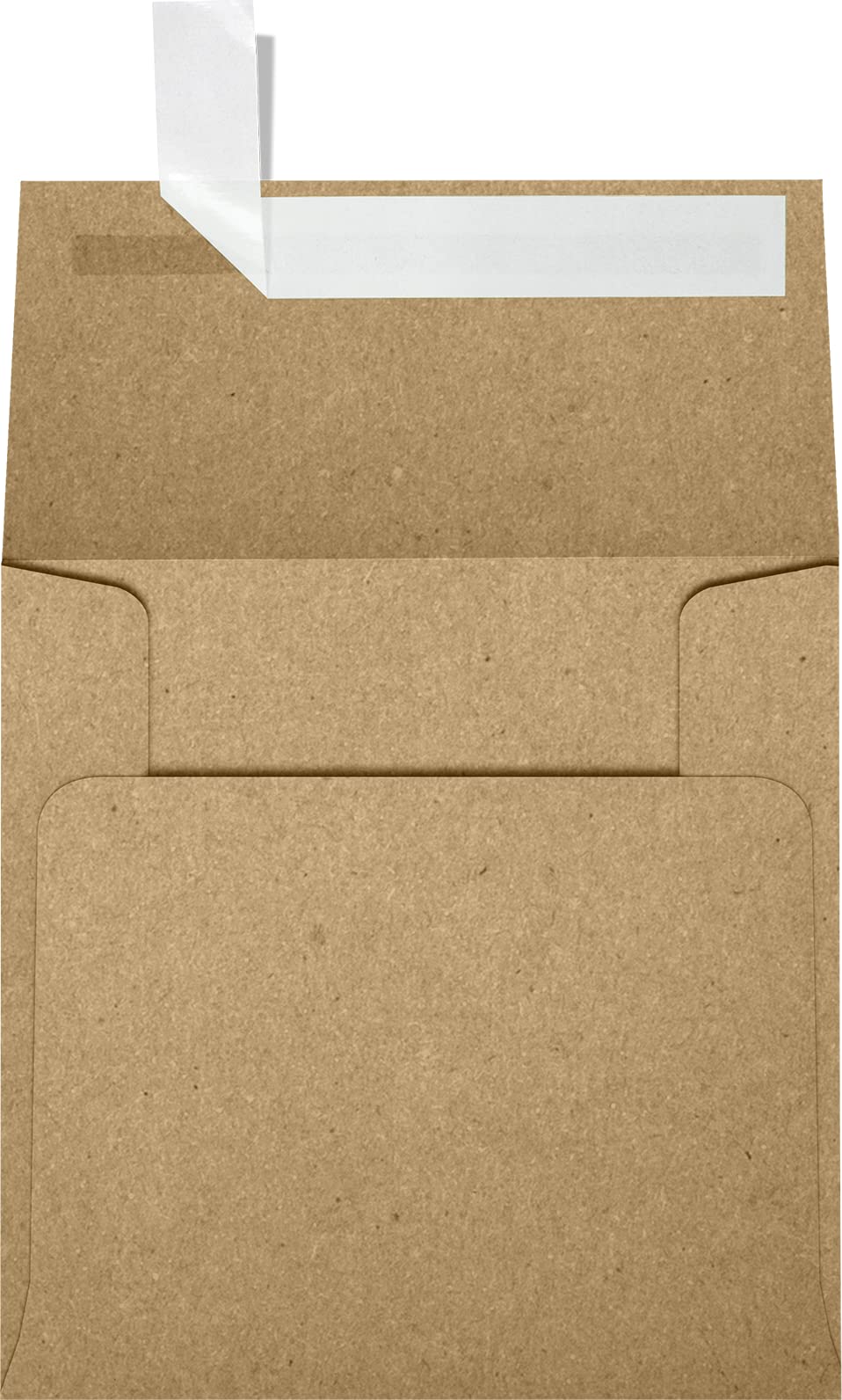 Luxpaper Square Invitation Envelopes | Peel & Press | 4' X 4' | Grocery Bag Brown | 70Lb. Text | 50 Qty