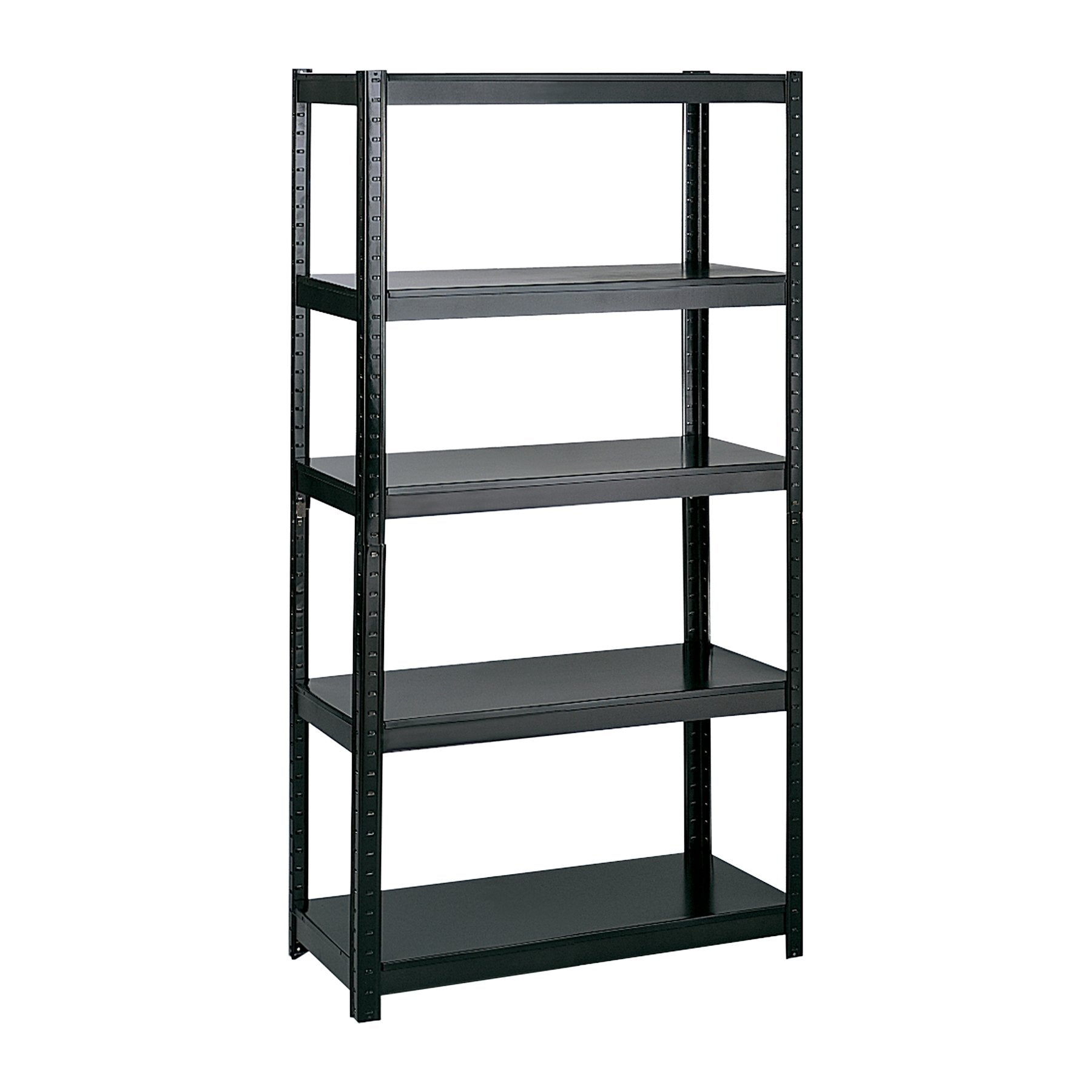 Safco Products 5247BL Boltless Steel Shelving 36&quot; W x 24&quot; D x 72&quot; H, Black