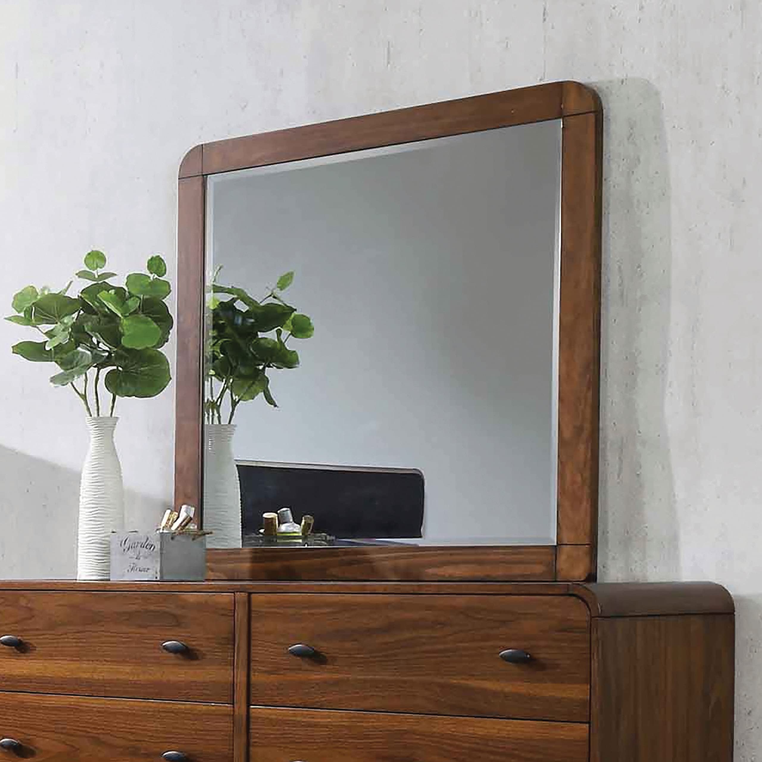 Coaster Home Furnishings Robyn Rectangular Mirror Dark Walnut