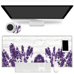 Extended Mouse Pad Large Gaming Mouse Pad- 31.5X11.8 Inch Computer Keyboard Mouse Mat Non-Slip Mousepad Stitched Edges +Cup Coas