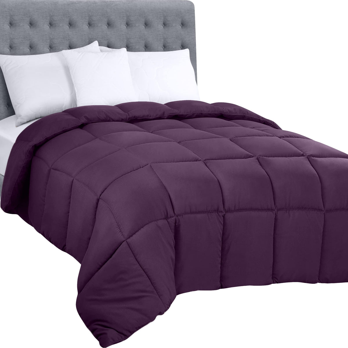 Utopia Bedding All Season 250 Gsm Comforter - Soft Down Alternative Comforter - Plush Siliconized Fiberfill Duvet Insert - Box S