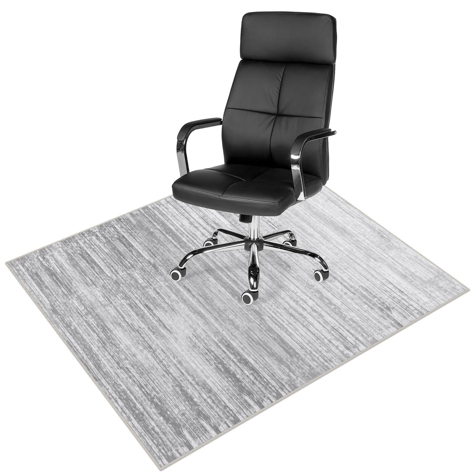 Anidaroel Ombre Office Chair Mat For Hardwood Floor, 48'X60' Under Desk Rug For Rolling Chair, Computer Desk Chair Mat, Anti-S