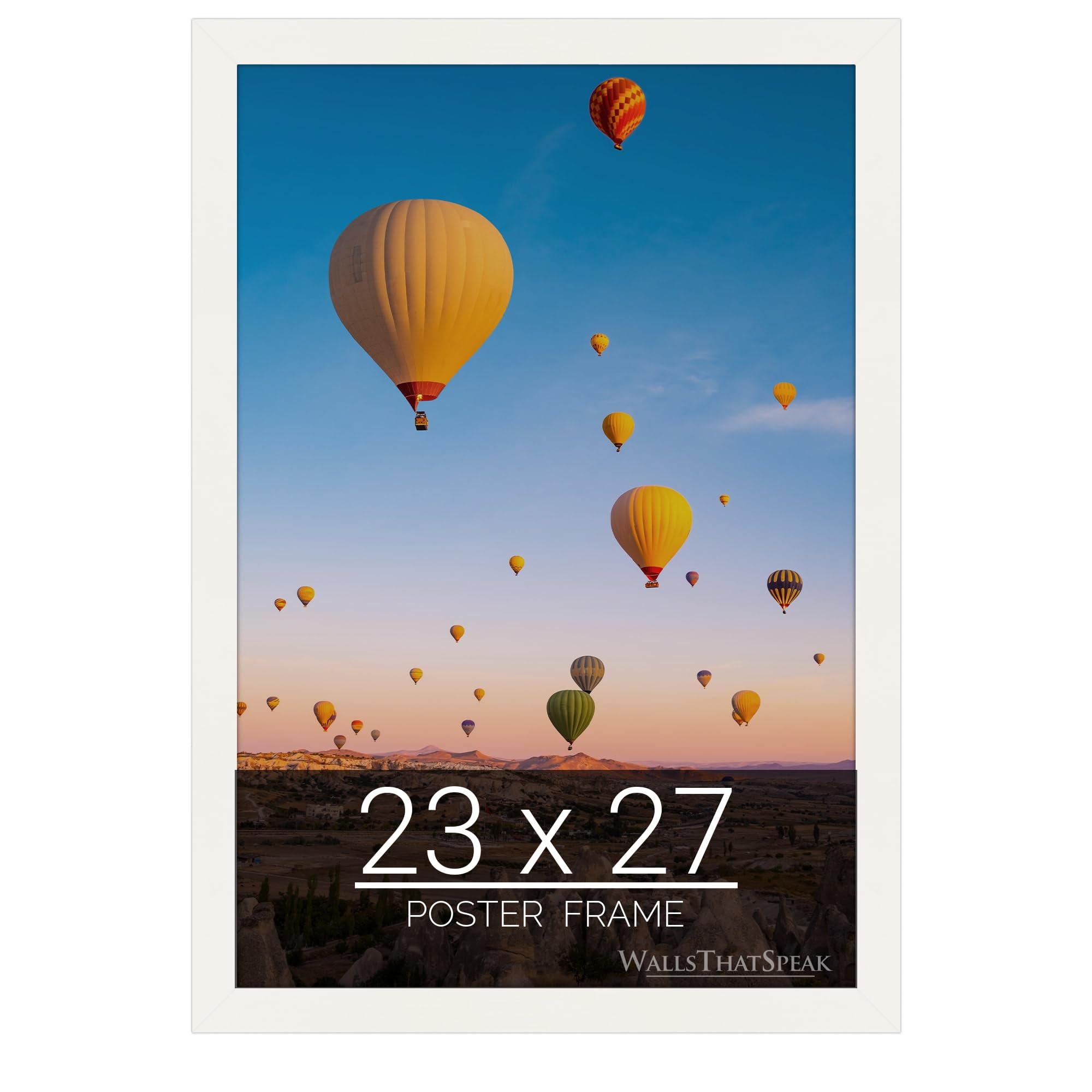 wallsthatspeak 23x27 white Picture Frame for Puzzles Posters Photos or Artwork