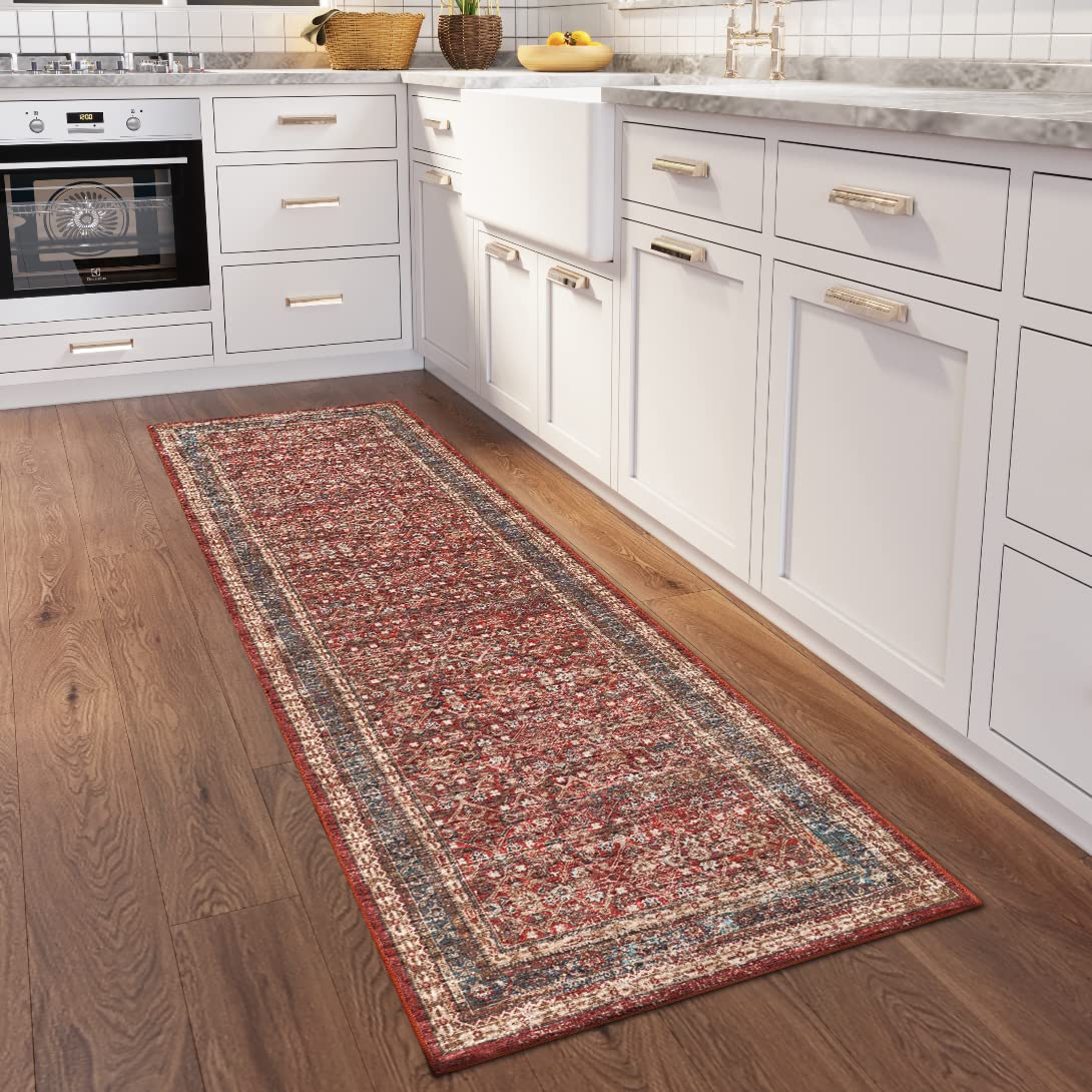 Dalyn Rugs Jericho Jc7 Scarlett 2'6&quot; X 10' Rectangle Soft Runner Rug, Easy Clean, Non Shedding, Bedroom, Entry, Living Room, Dining Room, Kitchen Rug