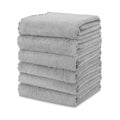kimteny 6 Pack Microfiber Kitchen Dish Towels for Washing Dishes, Grey