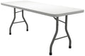 Mayline Event Series Rectangle Table 72"W x 30"D, White Top/Dark Gray Base