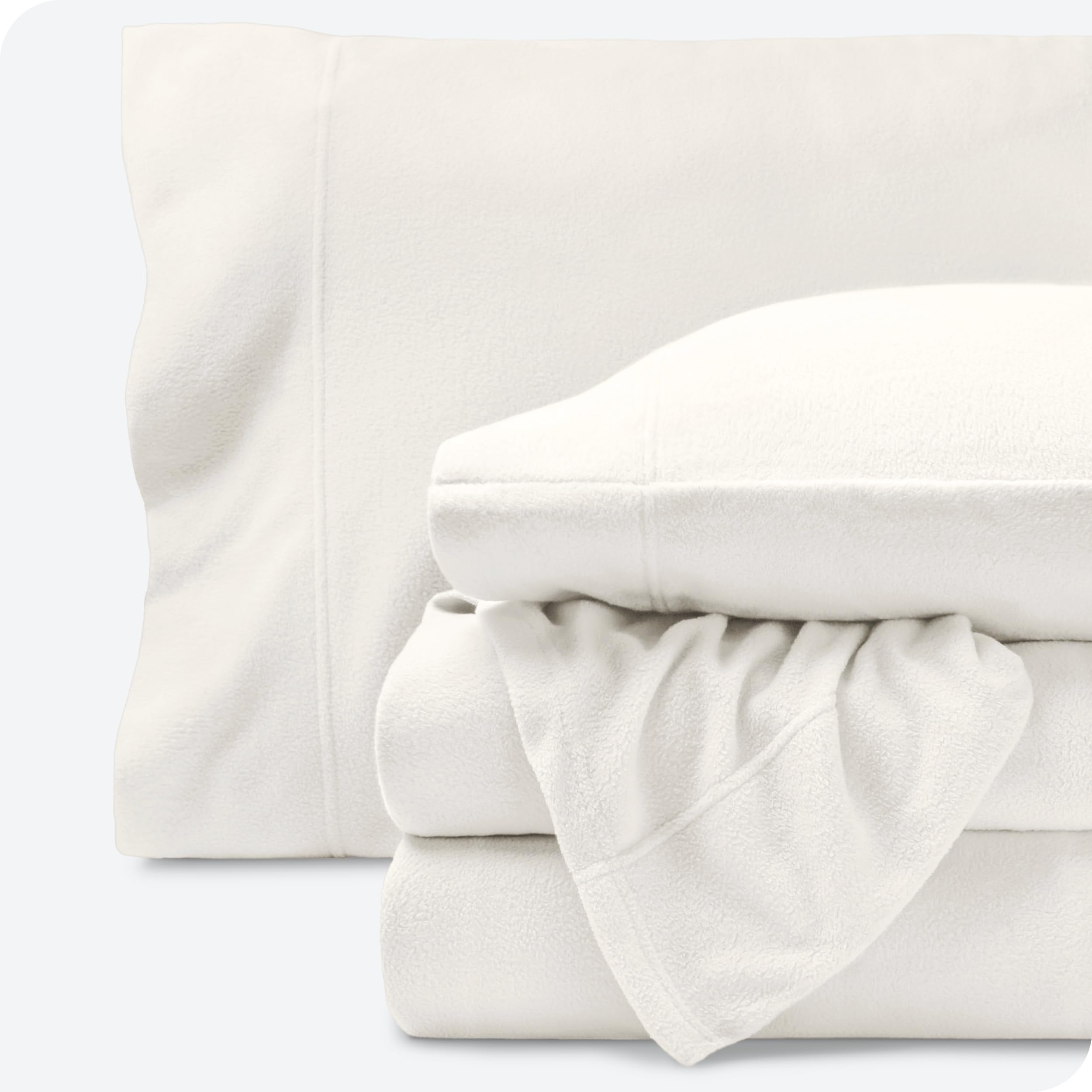 Bare Home Super Soft Fleece Sheet Set - Split King Size - Extra Plush Polar Fleece, No-Pilling Bed Sheets - All Season Cozy Warm