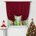 DWCN Blackout Curtains-Tie Up Shade for Window Thermal Insulated Room Darkening Rod Pocket Curtains for Kitchen Thanksgiving Day