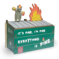 See Lion Desk Dumpster Pencil Holder - 2 Compartments For Office Supplies - Funny Desk Office Accessories - Great Gift For Cowor