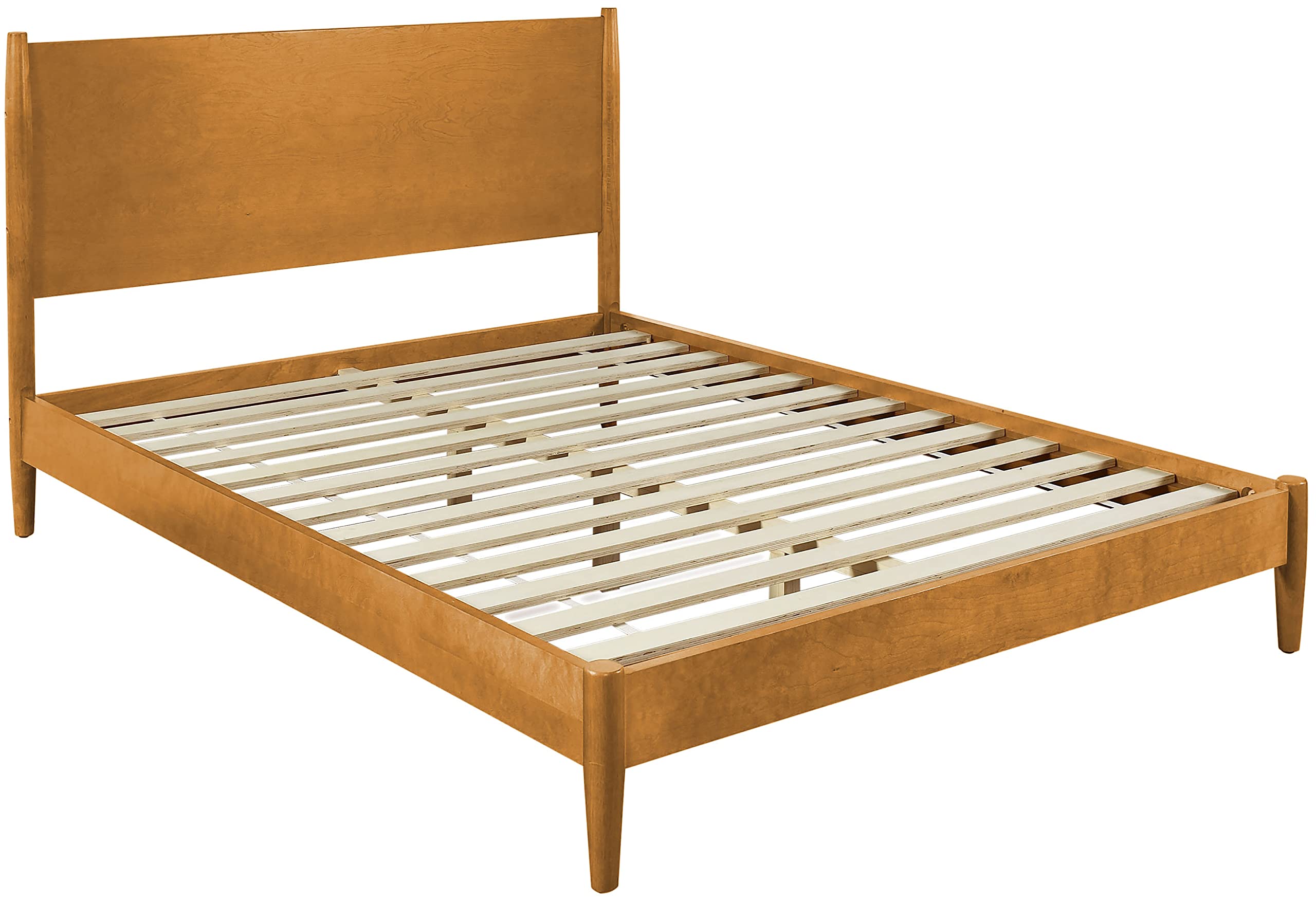 Crosley Furniture Landon Wood Bed Set, Acorn, Queen