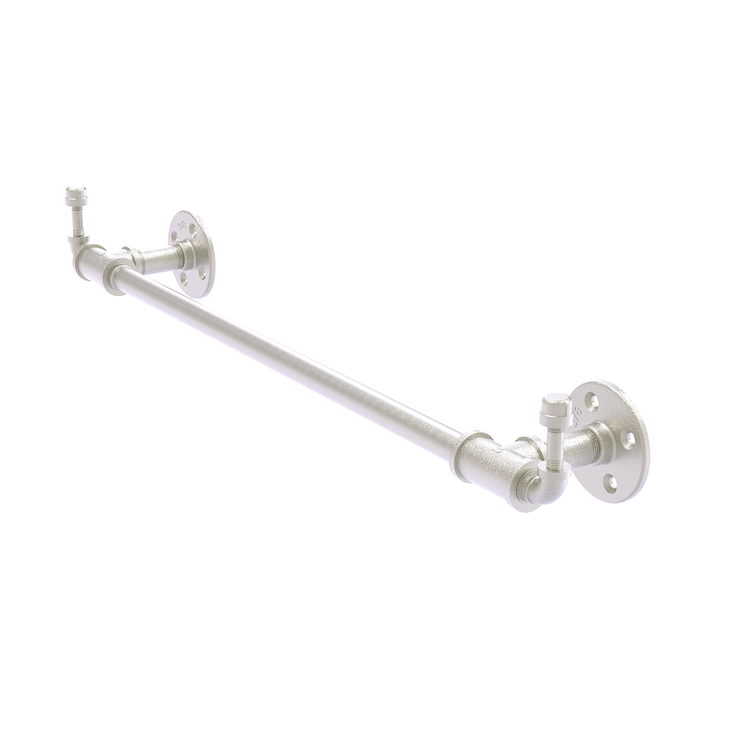 Allied Brass P-250-36-TBHK Pipeline Collection 36 Inch Integrated Hooks Towel Bar, Satin Nickel