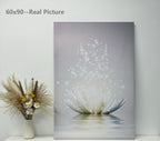 Lotus Floral Canvas Prints Art For Zen Office Decor Wall Art Meditation Pictures Modern Artwork Painting Framed Ready To Hang(20