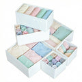 Boximo 6Pack Drawer Organizers for Clothes, Dresser Bins for Nursery, Closet, Baby Clothes, Underwear & Socks for Drawers Wardr