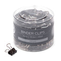 U Brands Binder Clips, Micro 1/2-Inch Width, 1/5-Inch Paper Holding Capacity, Black And Silver Steel, 100-Count - 650U08-24