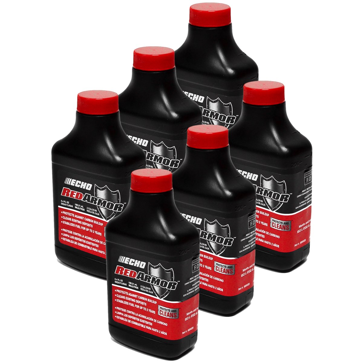 Echo 6Pk Genuine Oem Red Armor 2 Cycle Oil 2.5 Gallon Mix 50:1 6550025 6.4Oz