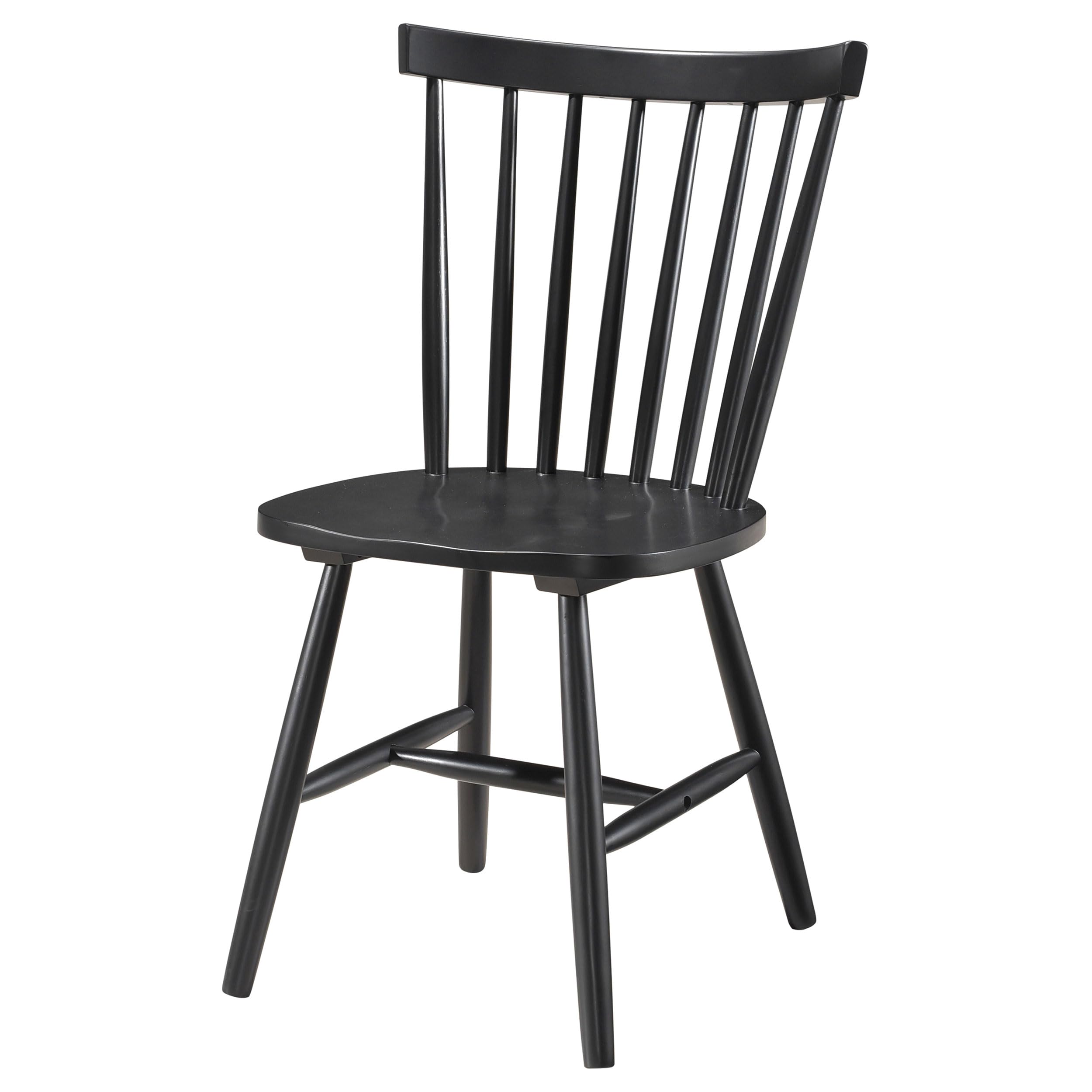 Coaster Home Furnishings Hollyoak Windsor Spindle Back Dining Side Chairs Black (Set of 2)