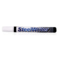 Steelwriter Metal Marking Paint Pen - White - Washable Removable Industrial Marker For Writing & Drawing On Steel And Other Meta