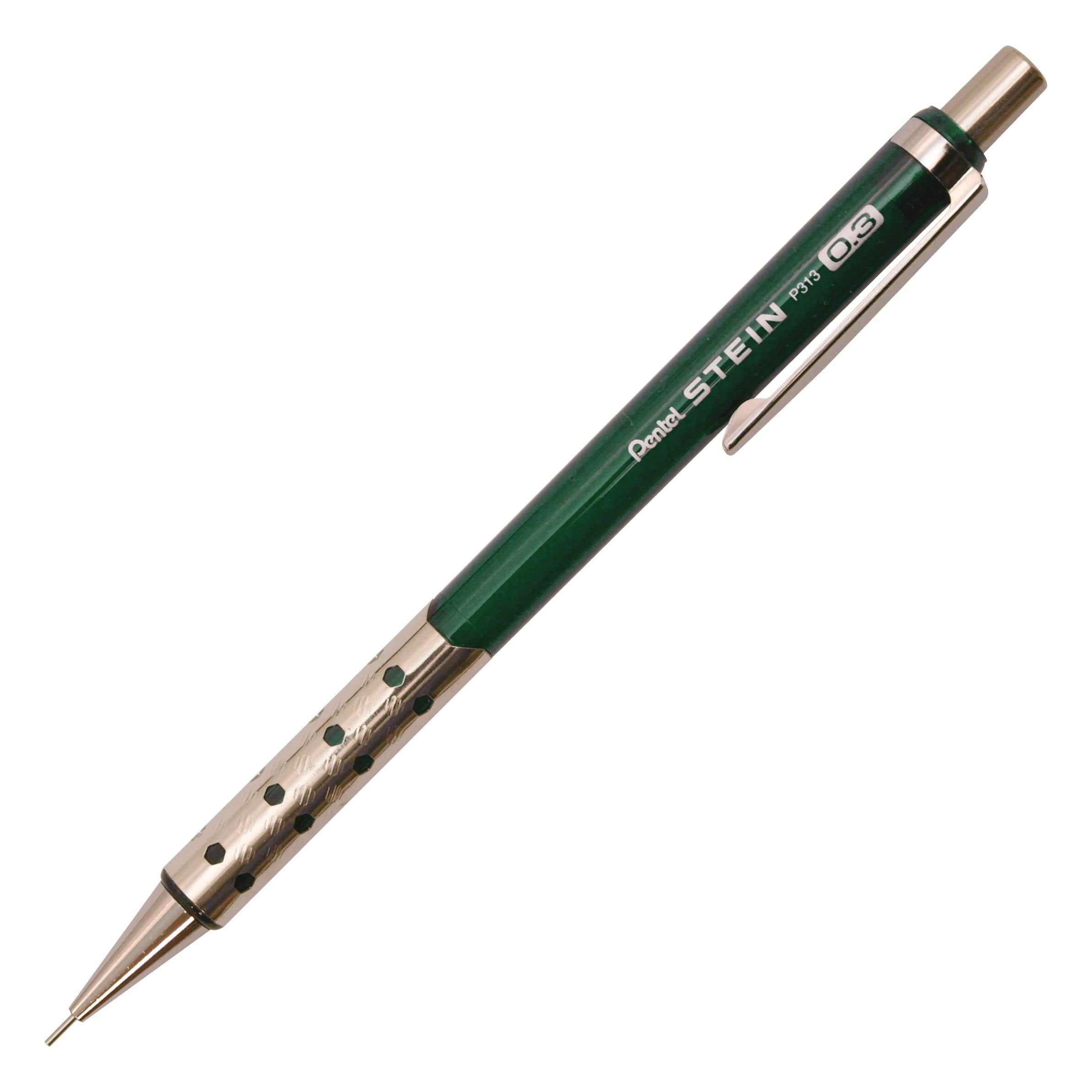 Pentel Ain Mechanical Pencil, 0.3Mm, Clear Green (P313-Cd)