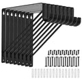 APOCHON 8 Pack Heavy Duty Closet Shelf & Rod Brackets 11 x 11 Inch, 300lbs Closet Shelf Bracket with Rod Holder for Home and Clo