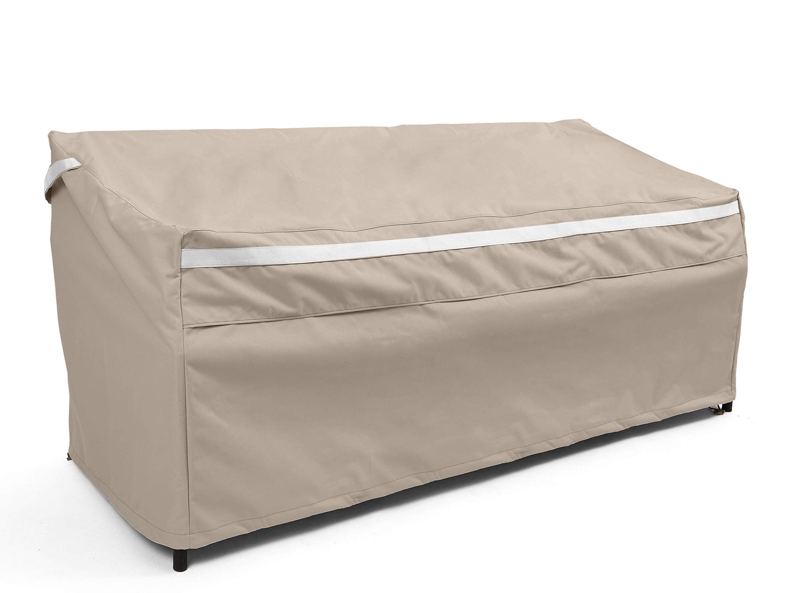 Covermates Outdoor Patio Sofa Cover - Premium Polyester, Weather Resistant, Drawcord Hem, Seating And Chair Covers, 74W X 32D X 34H, Clay
