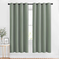 Nicetown Blackout Curtains 72 Inches Long 2 Panels Set - Grommet Thermal Insulated Room Darkening Solid Drapes Sound & Light Blo