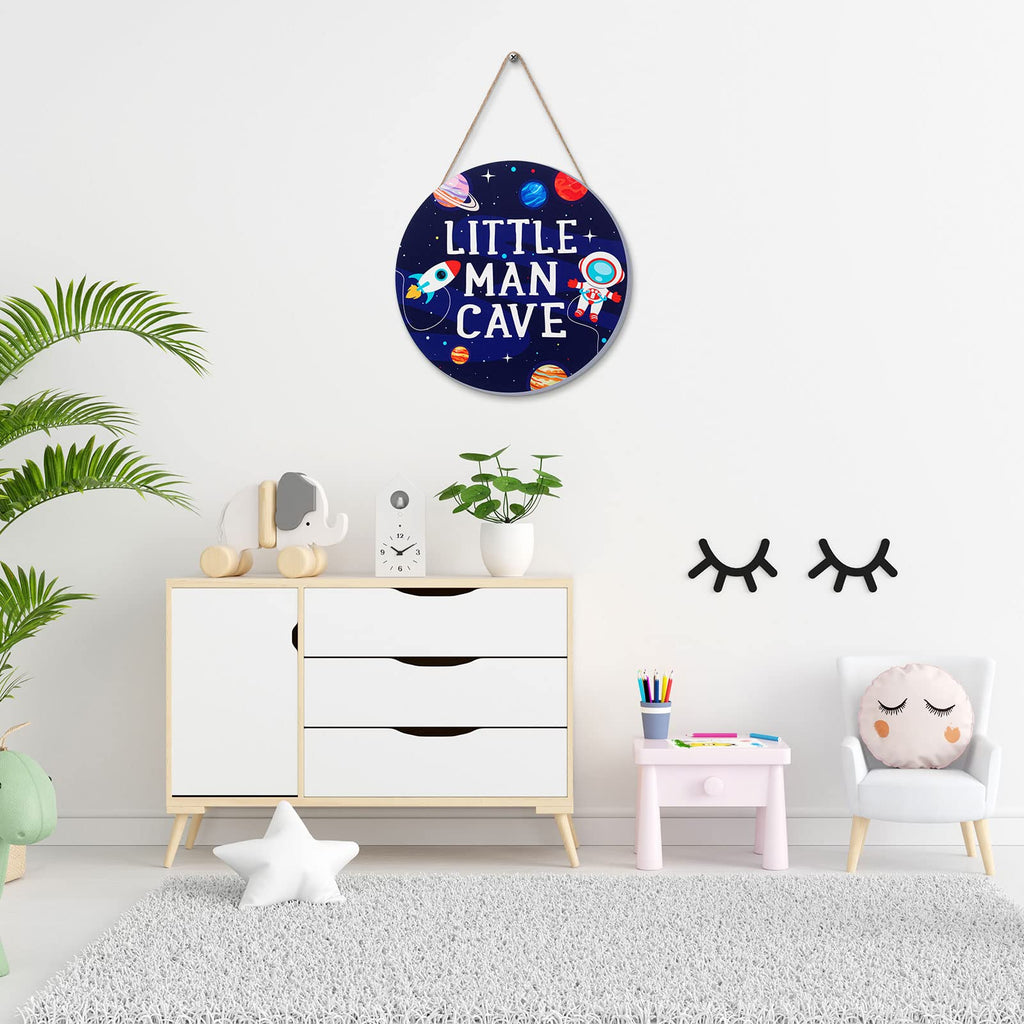 Geelin Space Room Wooden Sign Decor Space Unicorn Decor Quote Wood Plaque Nursery Hanging Wall Art Decor For Kids Room Boy Bedro