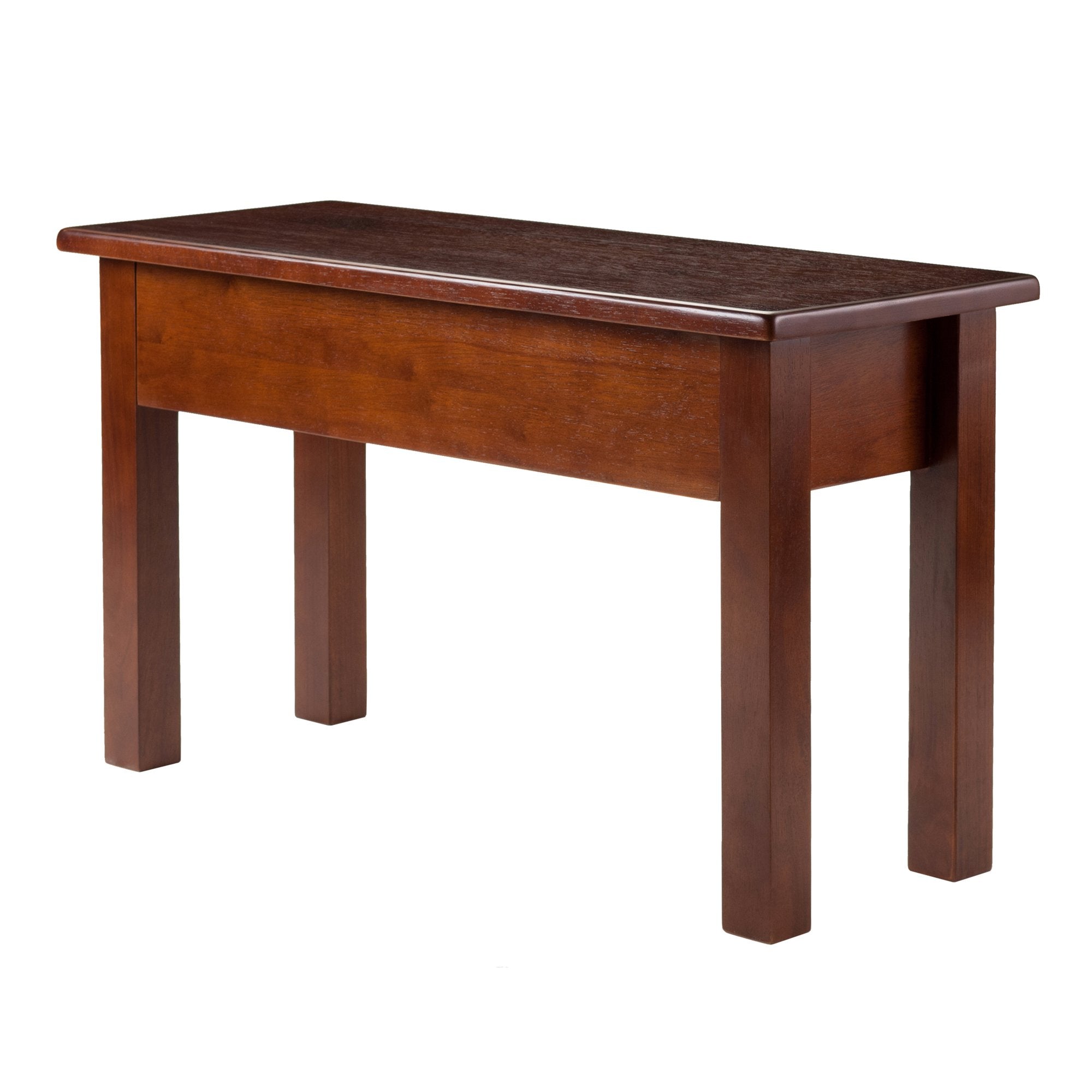 Winsome Emmett Bench with Seat Storage, Brown, Walnut
