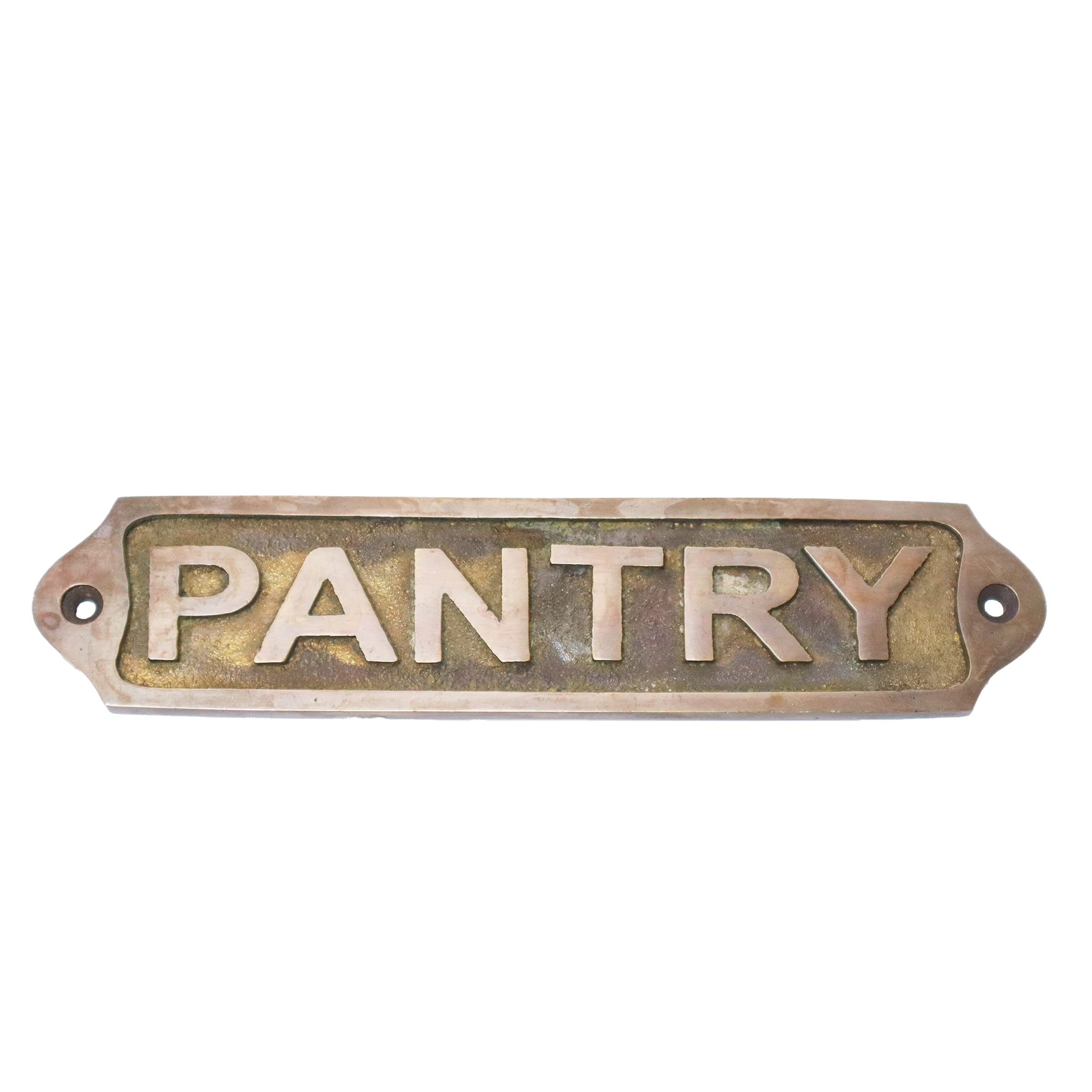 Quality Home Crafts Sam Star Brass Metal Door Sign Plaques|Antique Finish|Easy Diy Installation Plaques|Best Home Decor Plaques|