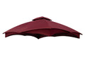 Apex Garden Replacement Canopy Top For Lowe'S Allen Roth 10X12 Gazebo #Gf-12S004B-1 (Burgundy)