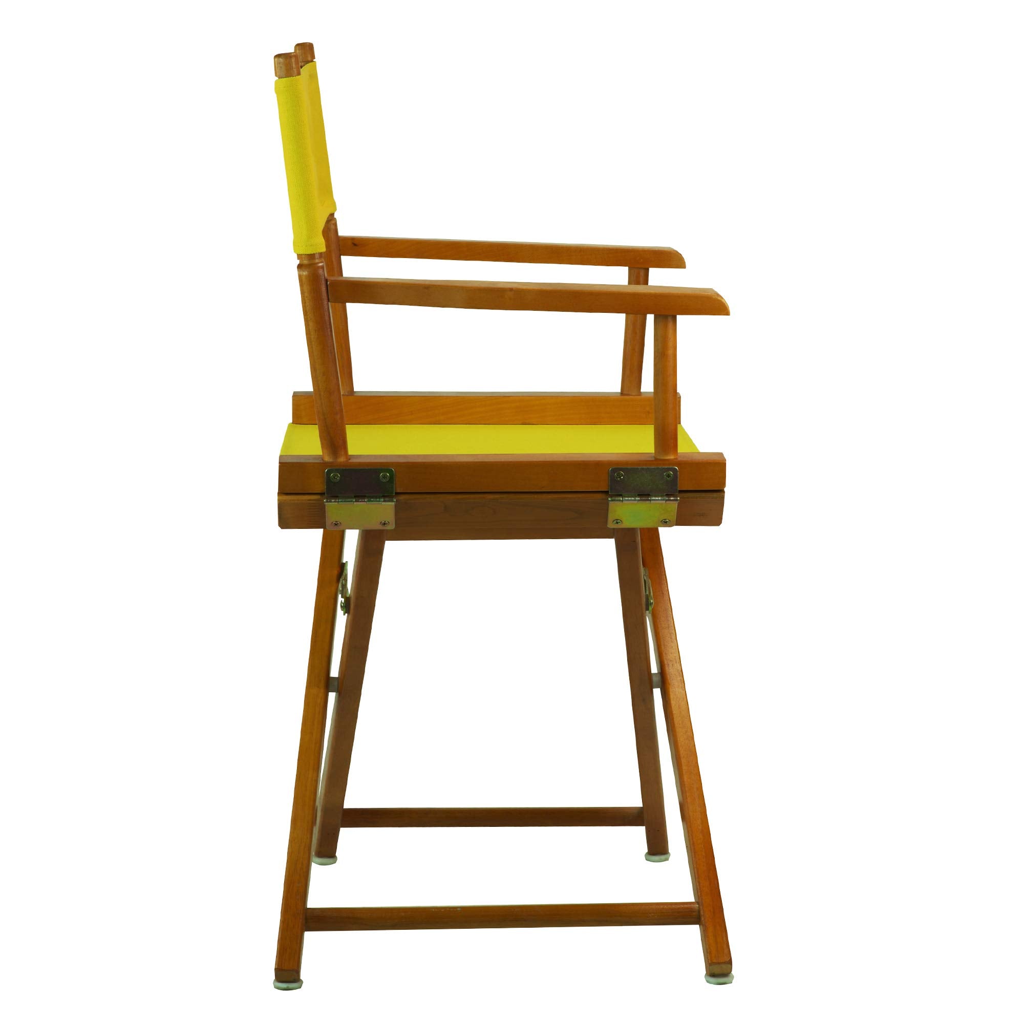 Casual Home Director'S Chair ,Honey Oak Frame/Yellow Canvas,18&quot; - Classic Height