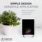 Tripar Decorative Twisted Wire Stand, Black Display (6 Inch Depth) Tabletop Easel Sleek & Modern Look - Perfect For Books, Plate
