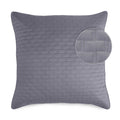 Bedvoyage Luxury Euro Sham Covers, Silky Soft 100% Viscose Derived From Bamboo, Quilted Front, 1 Pc 26X26 With Invisible Zipper